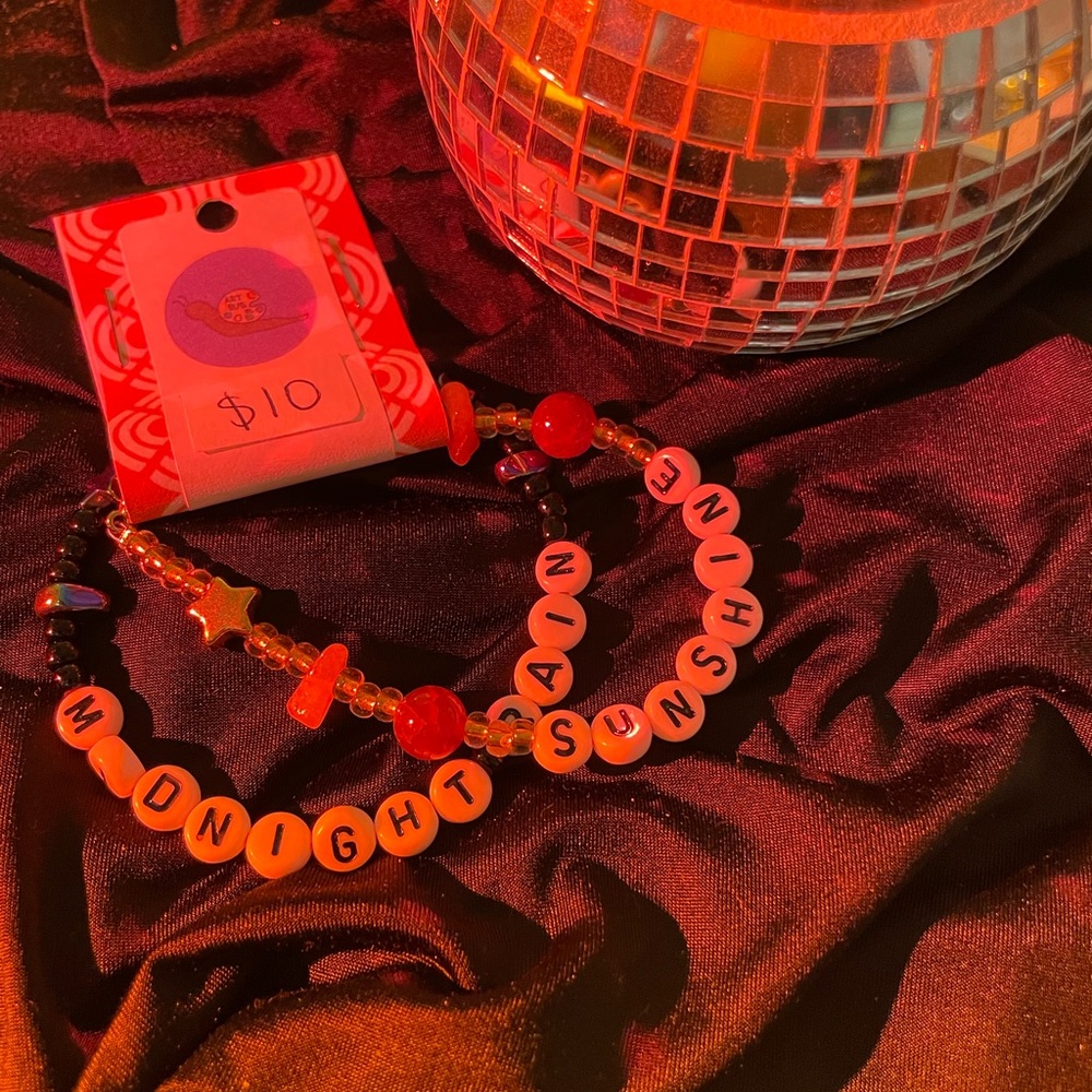 Sunshine and midnight rain friendship bracelets